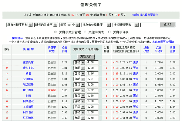 百度競價后臺效果 百度競價后臺效果