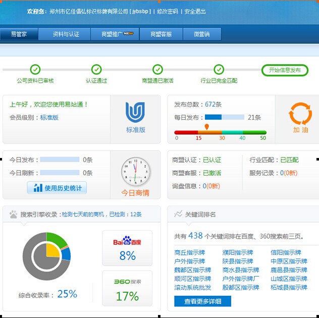佳億標識標牌易站通發(fā)布效果 佳億標識標牌易站通發(fā)布效果
